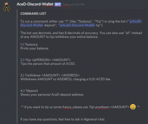 @AceD Discord Wallet