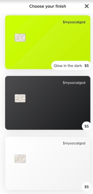 cash app design a card