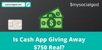 is cash app giving away $750 real
